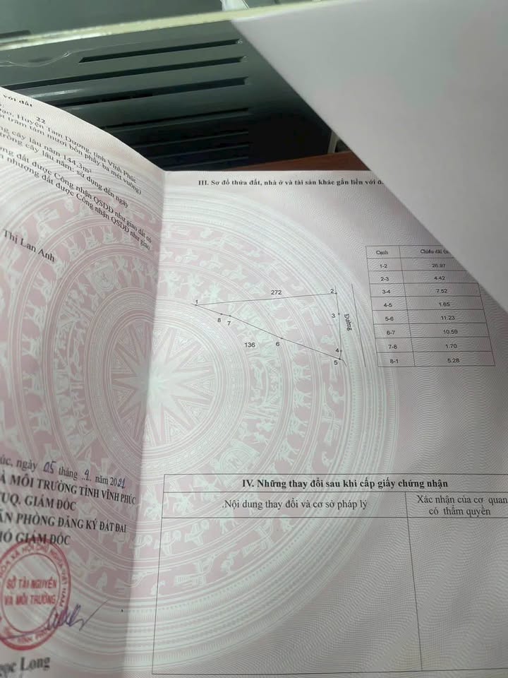 Đất thổ cư 163m² tại Hướng Đạo, Tam Dương - Mặt tiền rộng, giá thỏa thuận!