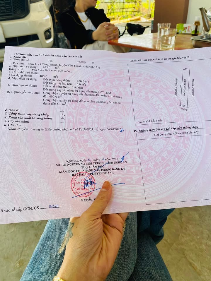 Đất thổ cư Xã Tăng Thành, 405m² chỉ 1 tỷ - Cơ hội đầu tư tuyệt vời!