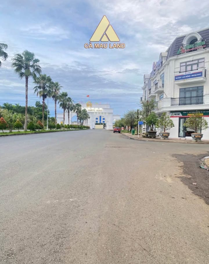 Đất 2 mặt tiền KĐT Happy Home Cà Mau 100m² giá 1.35 tỷ - Vị trí đẹp, đầu tư sinh lời!