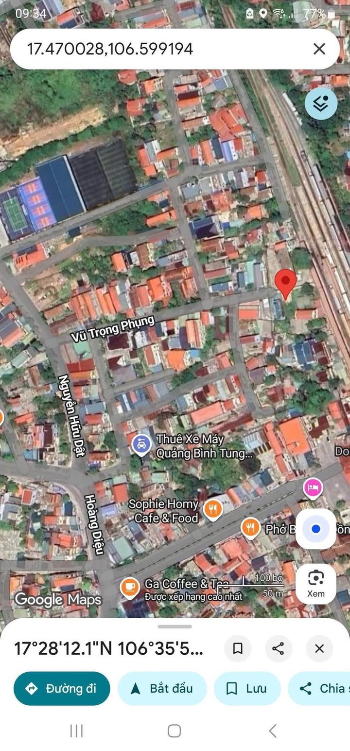 Đất nền Vũ Trọng Phụng, Đồng Hới 101m² giá 930 triệu - Đầu tư sinh lời!