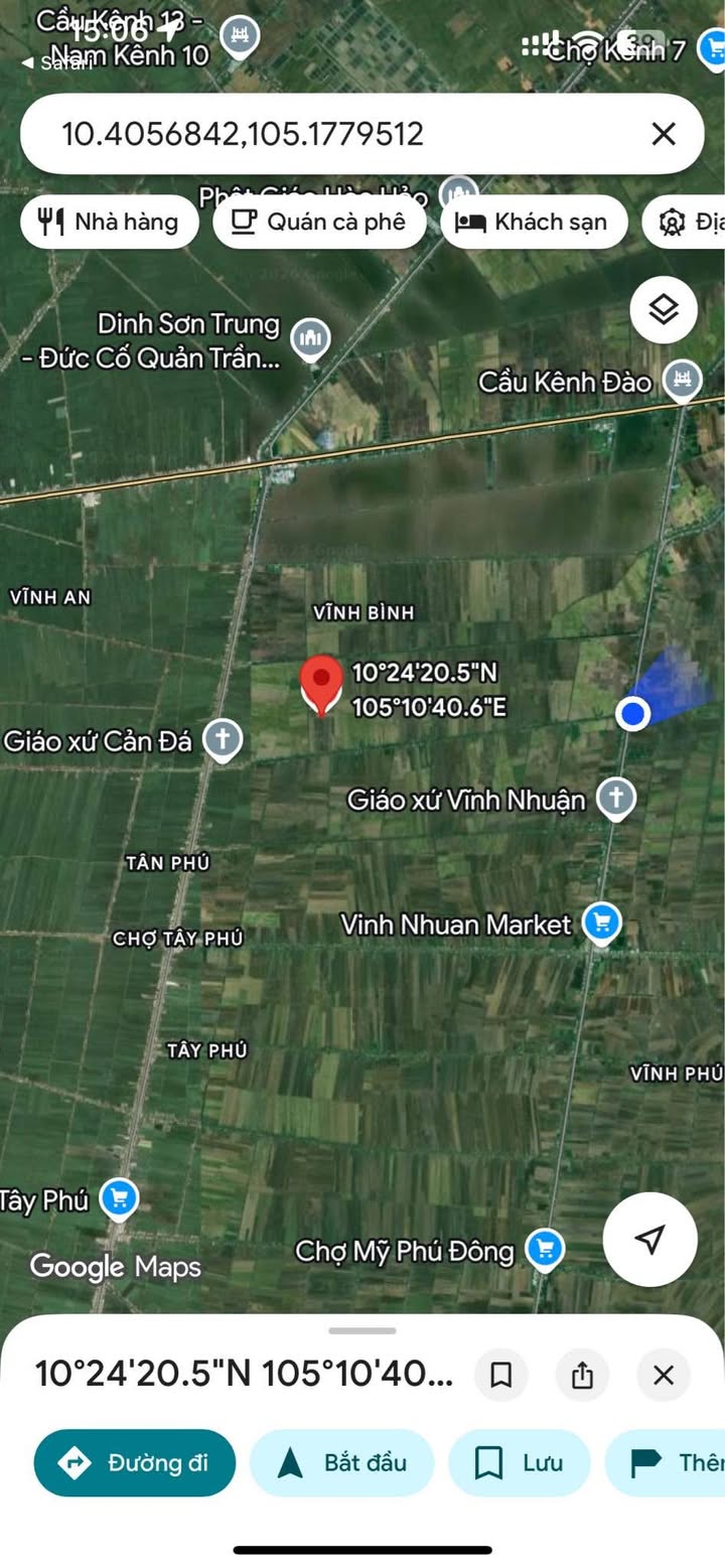 Đất nông nghiệp 25 công xã Vĩnh An, An Giang giá chỉ 3.25 tỷ - Tiềm năng phát triển lớn!