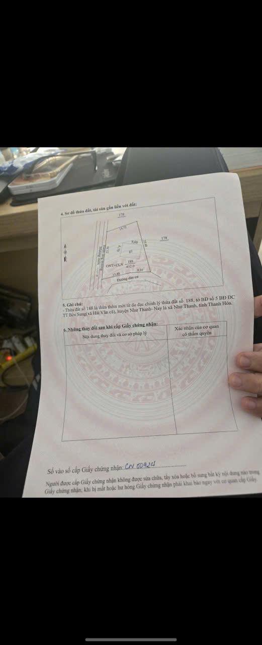 Đất nền trung tâm Xã Như Thanh 600m² giá 1.5 tỷ - Cơ hội đầu tư tuyệt vời!