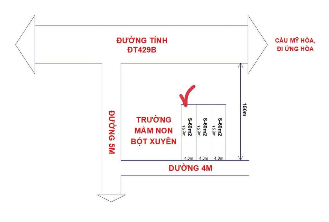 Lô đất đẹp tại Lai Tảo, Mỹ Đức 59.7m² chỉ 1 tỷ - Đầu tư sinh lời ngay!