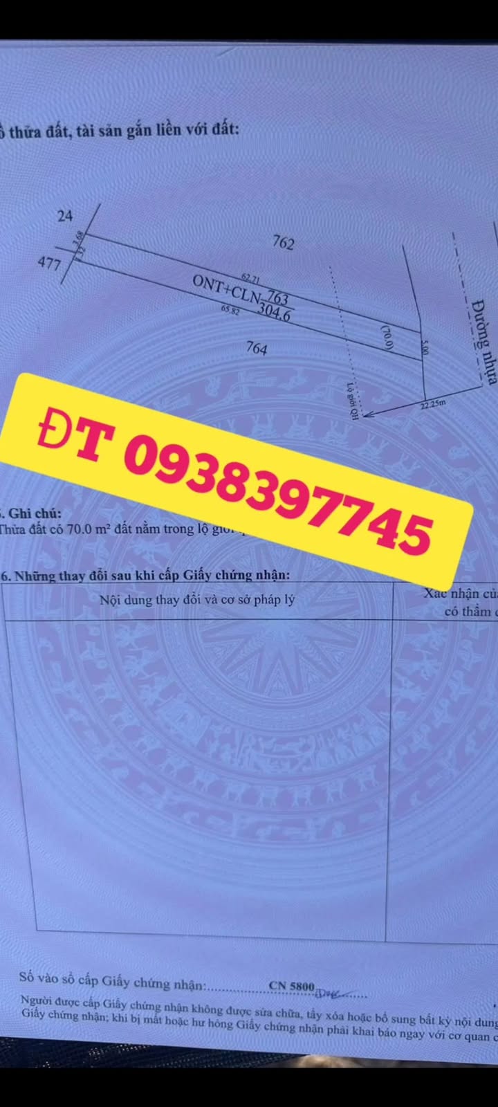 Đất thổ cư 325m² tại Long Bình - Bến Cầu Tây Ninh giá 495 triệu - Sổ hồng chính chủ!