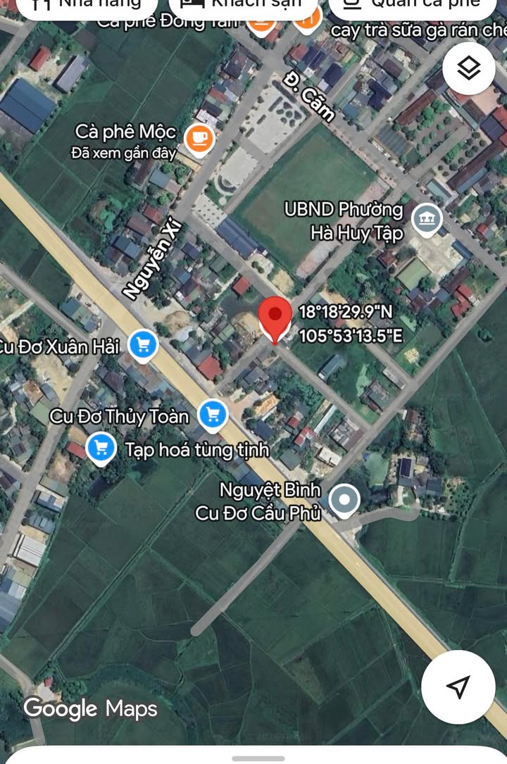 Đất thổ cư TDP Bình Tiến, Phường Hà Huy Tập 122.5m² - Giá chỉ 1.9 tỷ, đầu tư sinh lời!