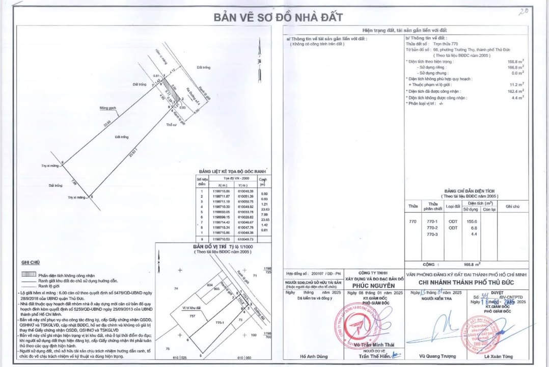 Đất thổ cư Trường Thọ 162m² giá 6.9 tỷ - Cơ hội đầu tư hấp dẫn!