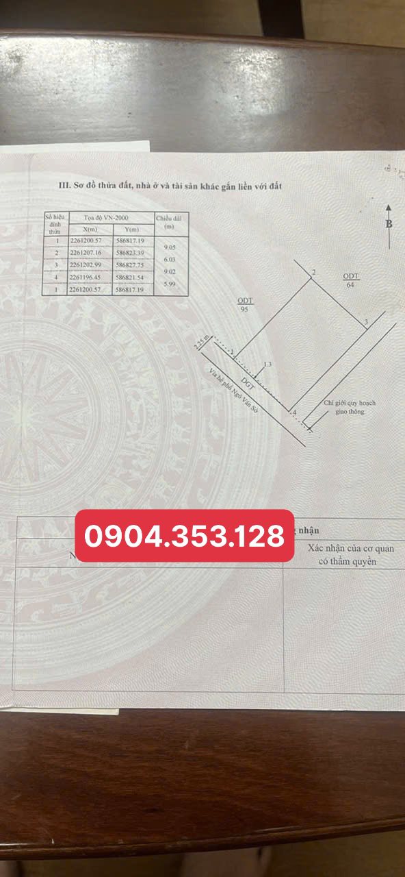 Nhà phố mặt tiền Ngô Văn Sở, Thái Bình 54.3m² giá 6.1 tỷ - Kinh doanh sầm uất!