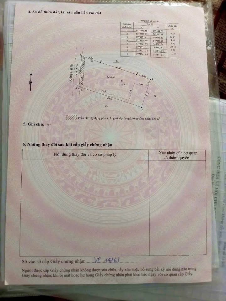 Nhà cấp 4 mặt tiền Hải Hồ, Hải Châu 211.5m² - Bán giá đất hấp dẫn!