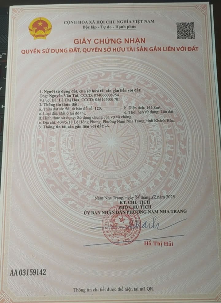 Nhà hẻm 404 Lê Hồng Phong, Nha Trang 146m² - Đường rộng 8m, Sổ đỏ chính chủ!