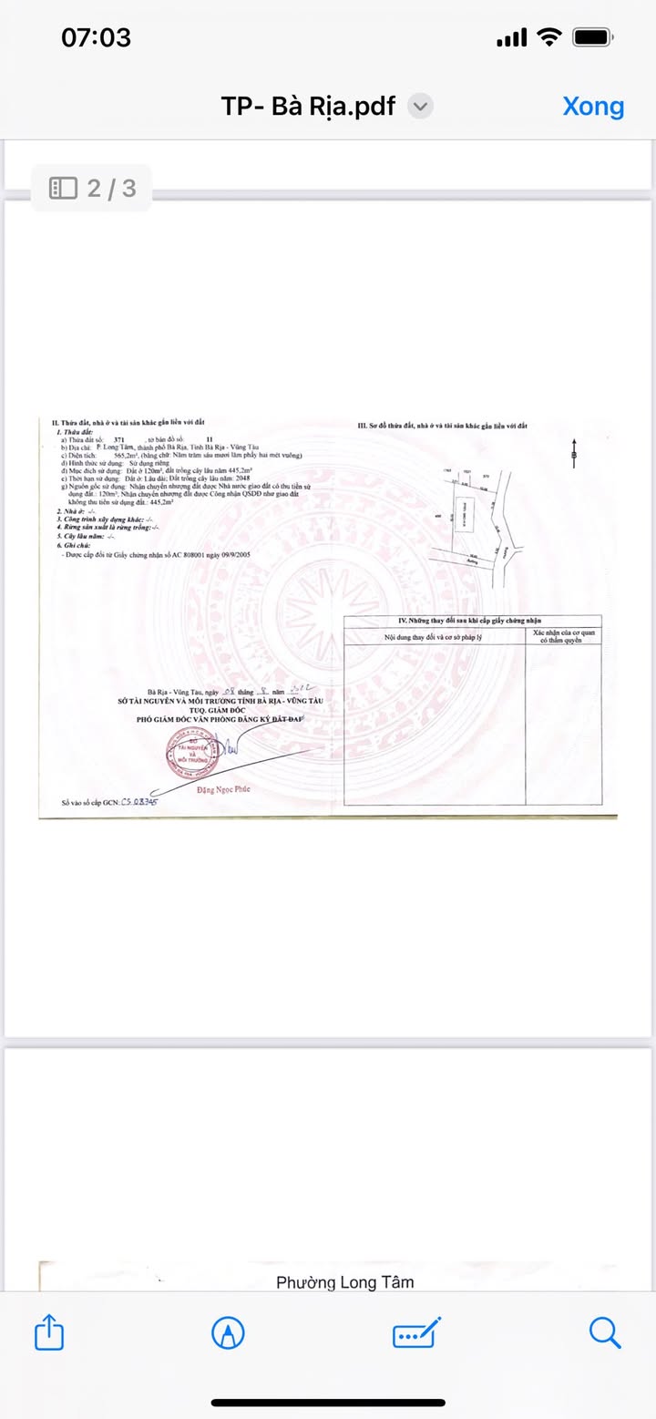 Đất nền Long Tân 565m² giá 9.5 tỷ - Đầu tư sinh lời ngay!