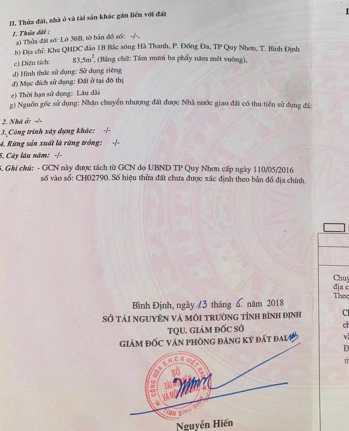 Bán đất mặt tiền Hoàng Văn Thái, Khu Hà Thanh 1, 83.5m² - Sổ đỏ chính chủ, giá tốt!