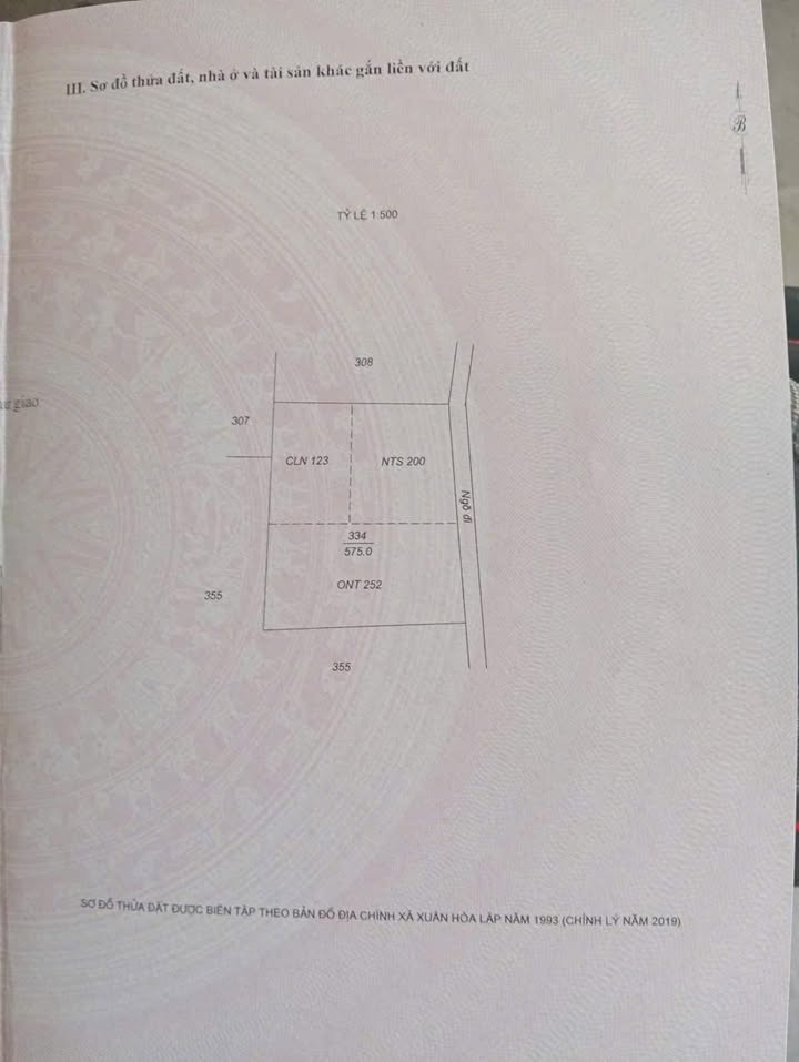 Đất thổ cư 575m² tại Xuân Hòa, giá 1.5 tỷ - Đầu tư sinh lời ngay!