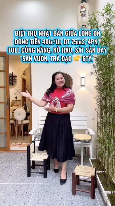 Biệt thự Townhouse Nhật Bản tại Đà Nẵng 75m² giá 6 tỷ - Dòng tiền 40 triệu/tháng!