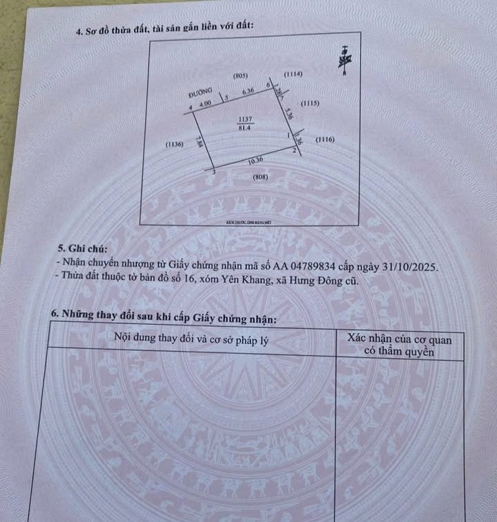 Đất nền tại Phường Hưng Chính, TP Vinh 81.2m² - Vị trí đắc địa gần KCN