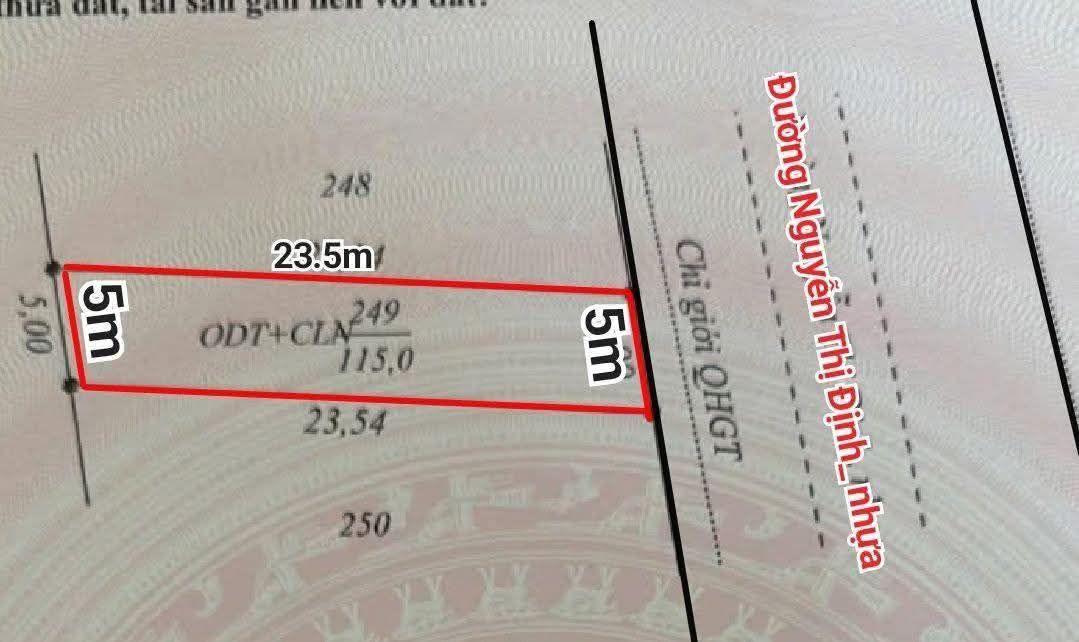 Đất nền Nguyễn Thị Định Quận 2 115m² giá 1.65 tỷ - Đầu tư sinh lời ngay!