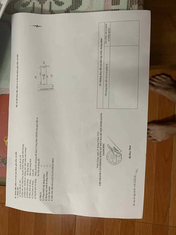 Đất nền thôn Vĩnh Xuyên, xã Vĩnh Hòa, huyện Ninh Giang 100m² giá 1 tỷ - Đầu tư sinh lời nhanh chóng!