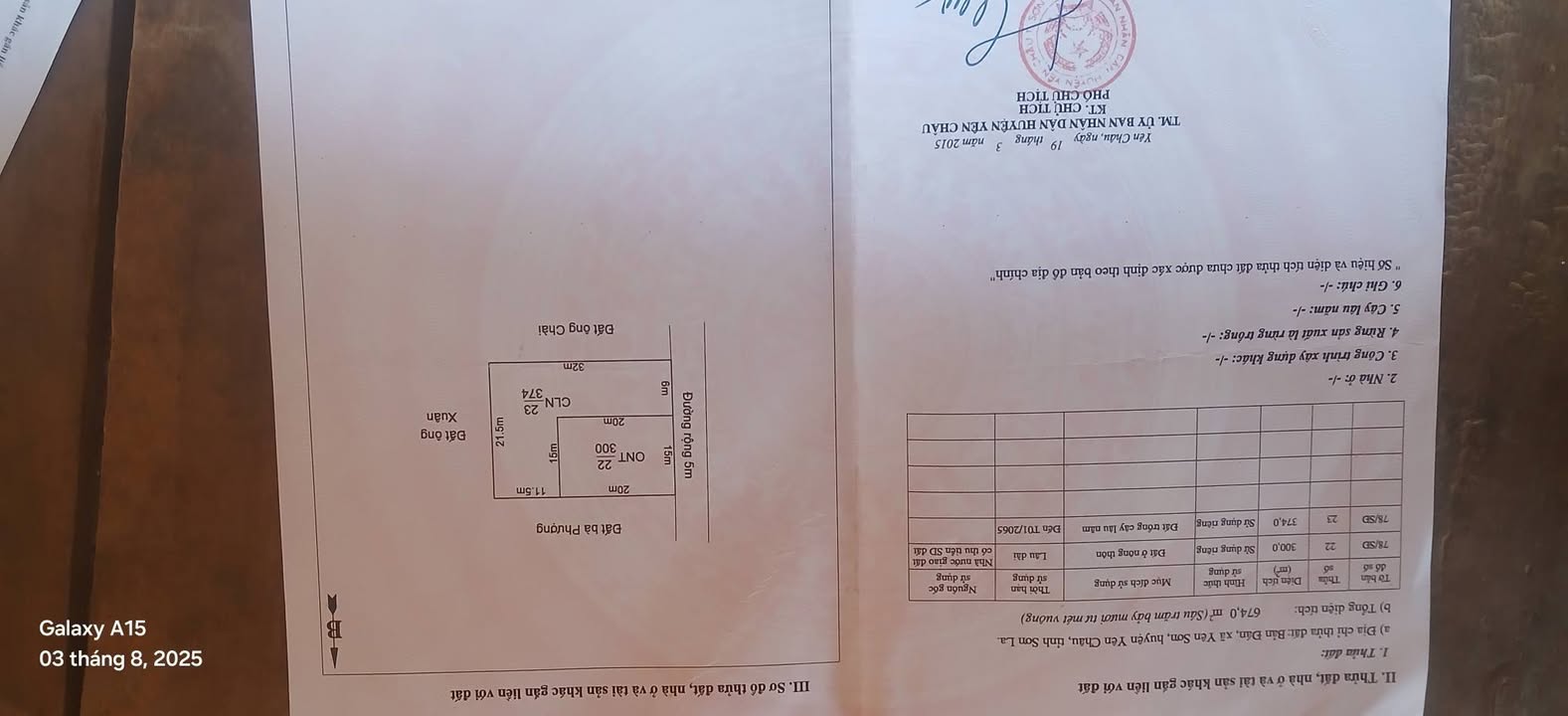 Đất thổ cư 674m² tại Bản Đán, Yên Sơn, Yên Châu, Sơn La - Giá cả thương lượng hấp dẫn!