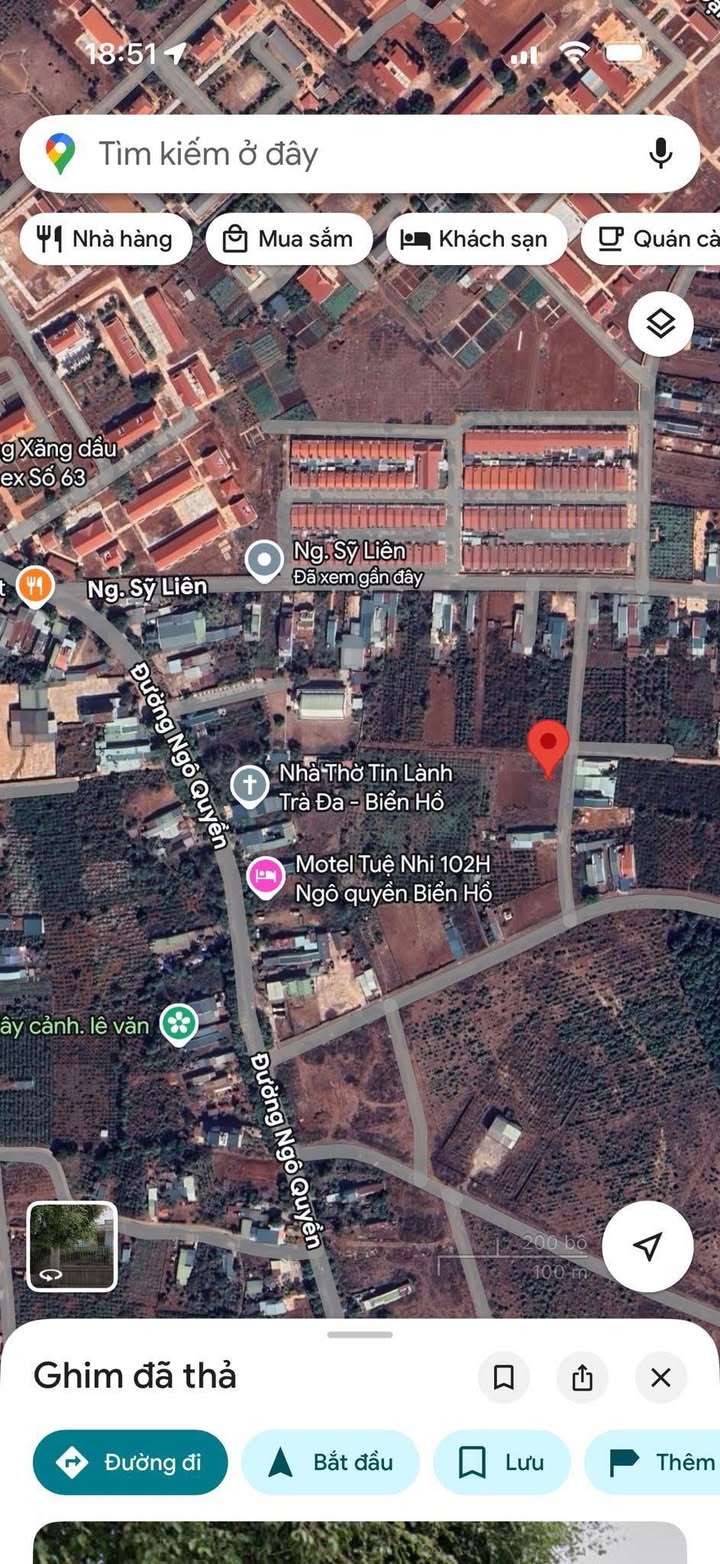 Đất nền khu công vụ Pleiku 550m² giá 1.2 tỷ - Lô siêu đẹp, chân dài