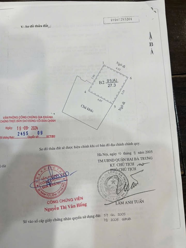 Đất tặng nhà 3 tầng phố Thanh Nhàn 27m² giá 6.3 tỷ - Sổ nở hậu chính chủ!