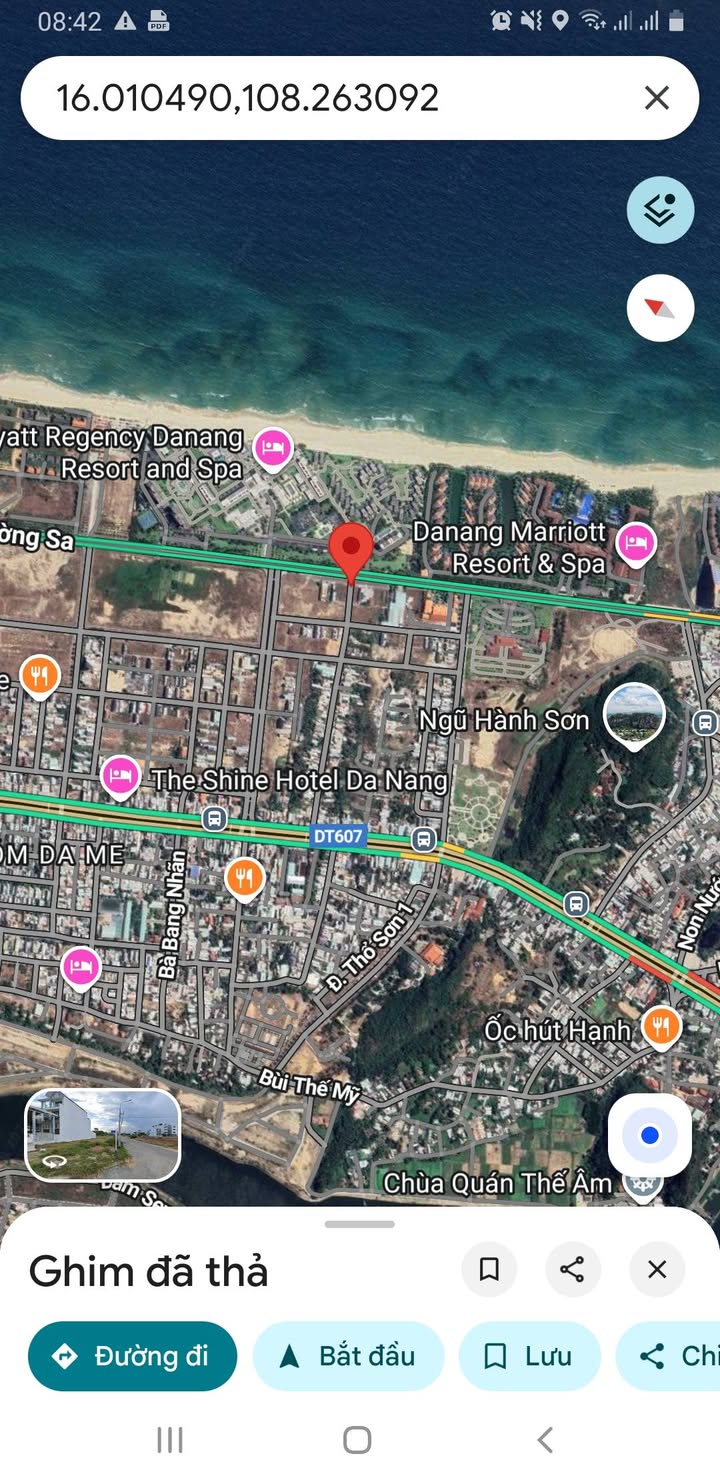 Đất nền góc 2 mặt tiền Trường Sa & Nguyễn Hữu Cầu, Đà Nẵng 500,9m² - Vị trí đẹp gần bãi tắm Non Nước