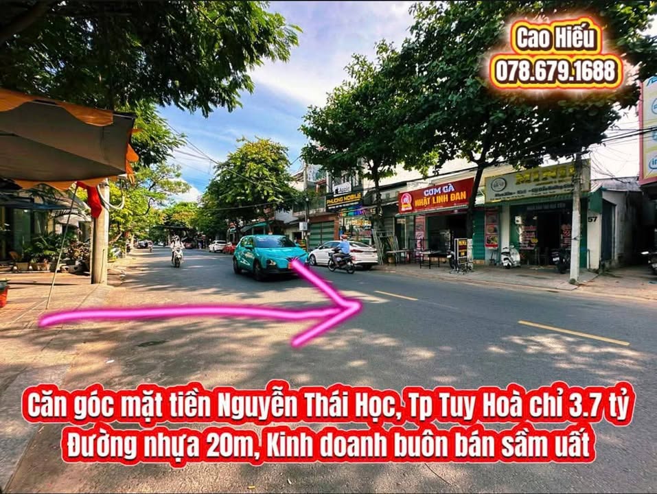 Nhà mặt tiền Nguyễn Thái Học, Tuy Hoà 43m² giá 3.7 tỷ - Đầu tư sinh lời ngay!