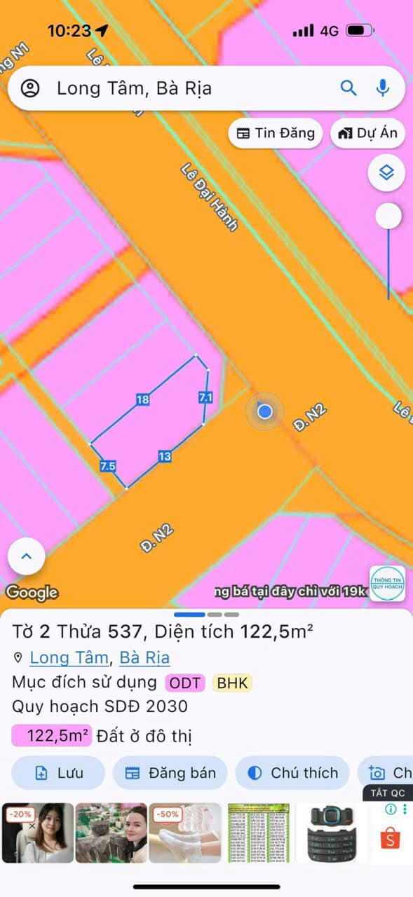 Mặt tiền kinh doanh Lê Đại Hành 122,5m² giá 5,3 tỷ - Lô góc 2 mặt tiền đẹp