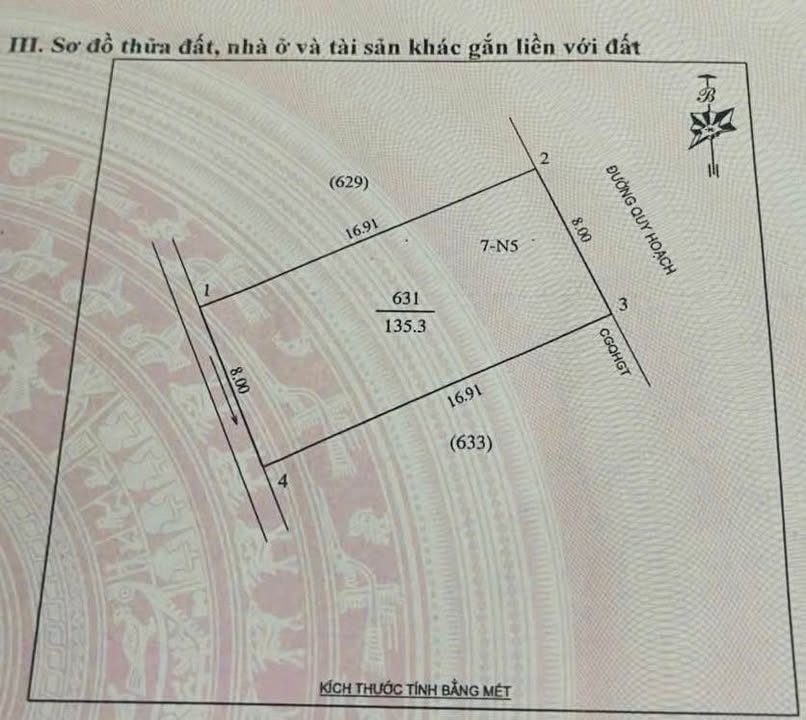 Đất nền xóm 5 Nghi Phú 135m² giá 5.682 tỷ - Đường rộng 16m tiện lợi!