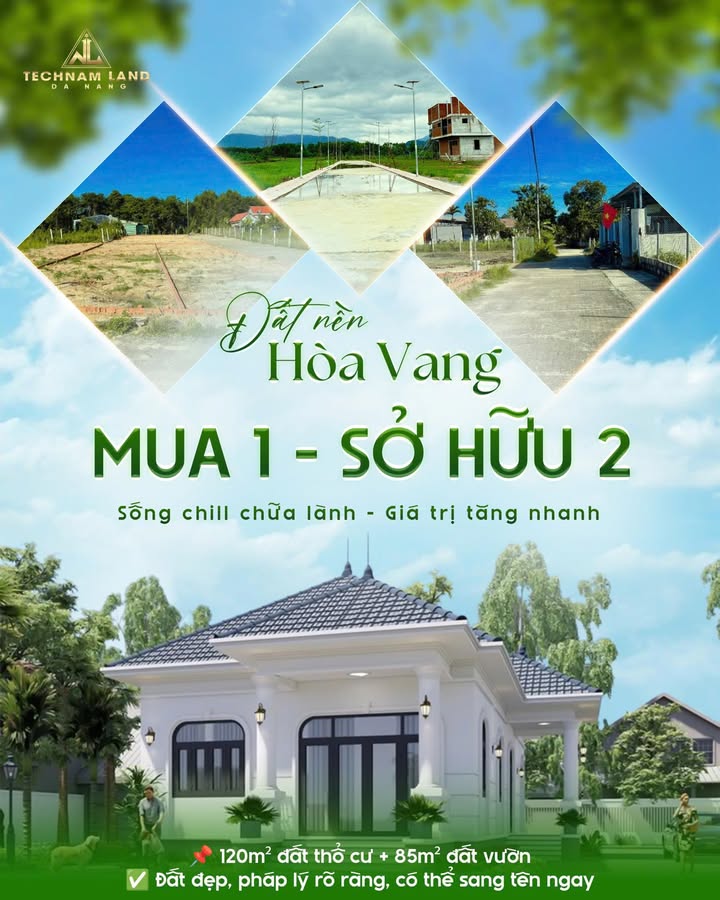Đất nền Hòa Vang 205m² giá thỏa thuận - Đầu tư sinh lời ngay!