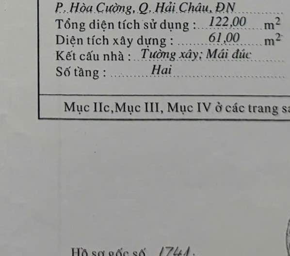 Nhà 2 Tầng Hòa Cường, Hải Châu, Đà Nẵng 64m² - Chính Chủ Bán Gấp!