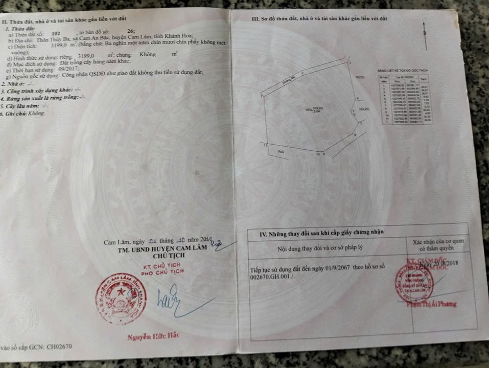 Đất nền Cam An Bắc, Cam Lâm 3190m² giá 32 tỷ - Tiềm năng phát triển vượt bậc!