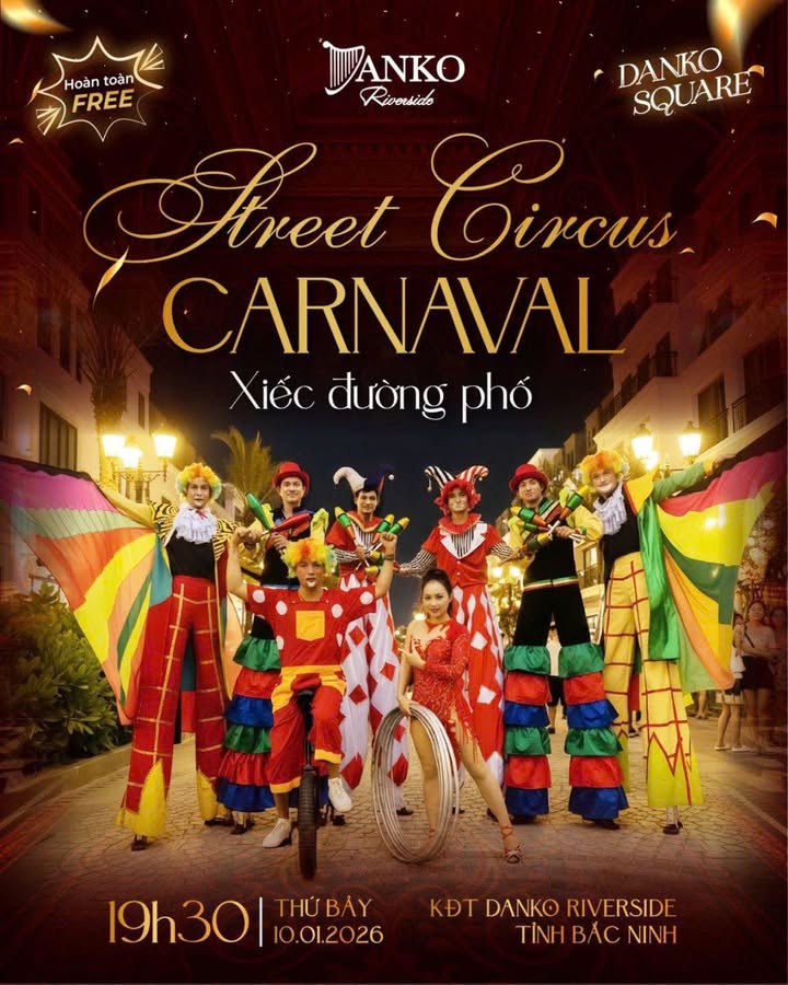 Không Gian Độc Đáo Tại Danko Square - Trải Nghiệm Street Circus Carnaval Cuối Tuần Này!