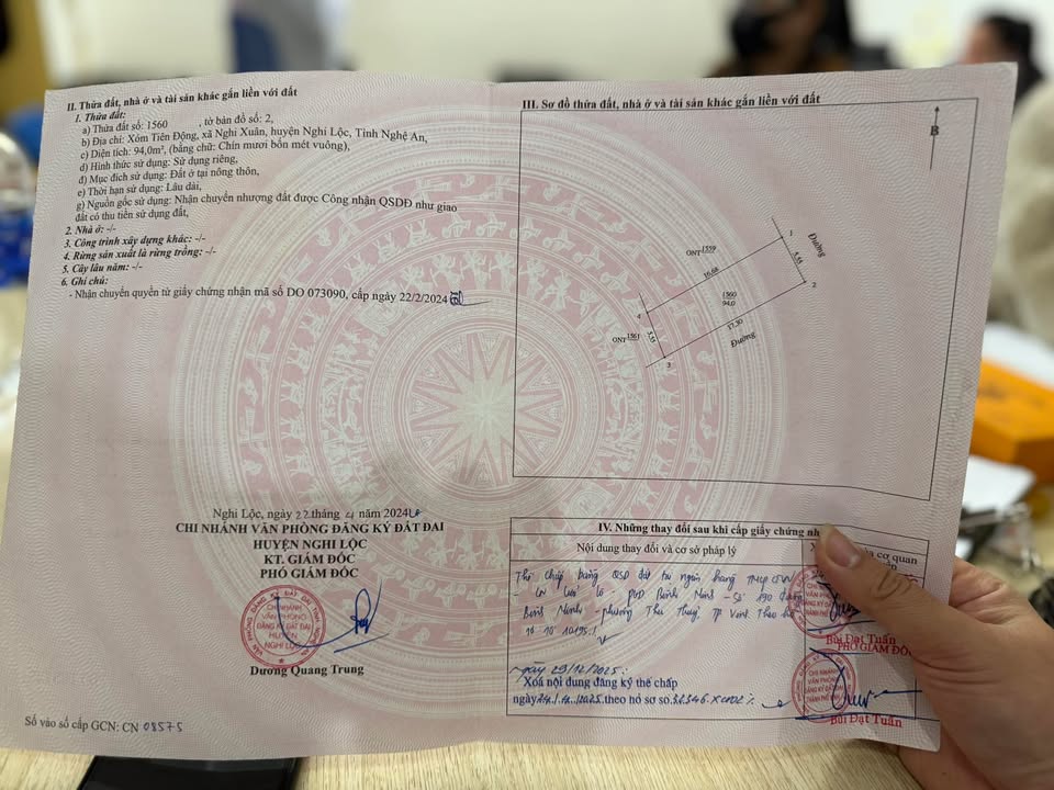 Đất Nghi Xuân TP Vinh 94m² - Bìa đẹp góc hai mặt tiền, vị trí đắc địa!