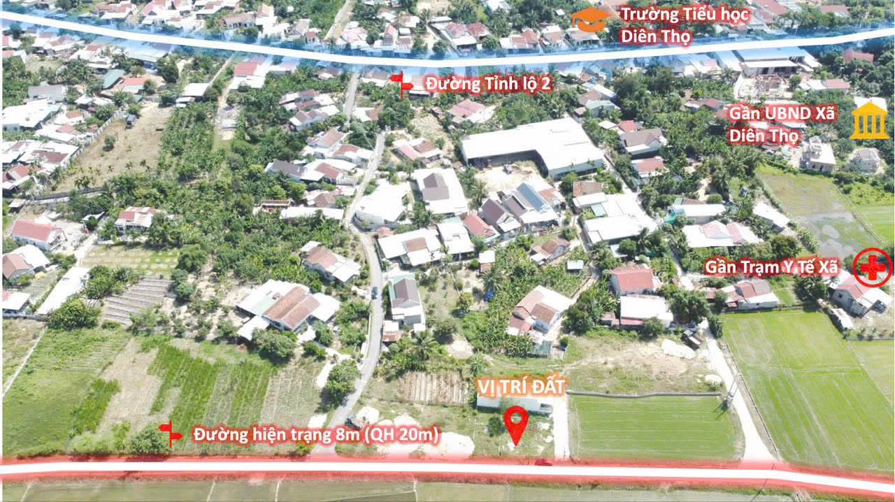 Đất nền Diên Thọ 111m² giá chỉ 950 triệu - Vị trí đắc địa gần cụm công nghiệp!