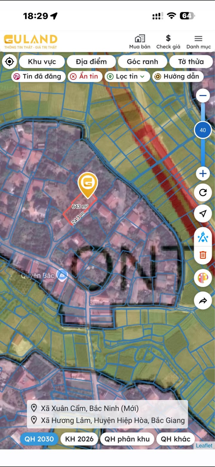 Đất thổ cư xã Thanh Vân, Bắc Ninh 122m² - Giá đầu tư chỉ 400 triệu!