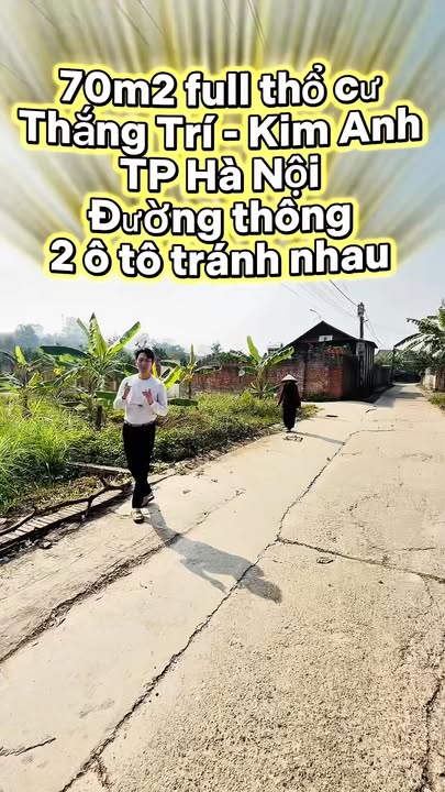 Đất thổ cư 70m² tại Thắng Trí, Sóc Sơn - Mặt tiền 5m, Giá thỏa thuận!