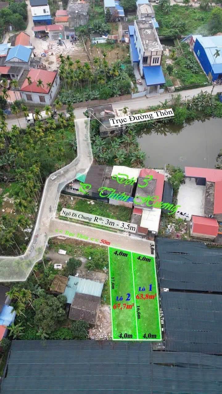 Đất nền Phường Thiên Hương, Hải Phòng 60m² giá 1 tỷ - Ngõ rộng ô tô vào tận nơi!