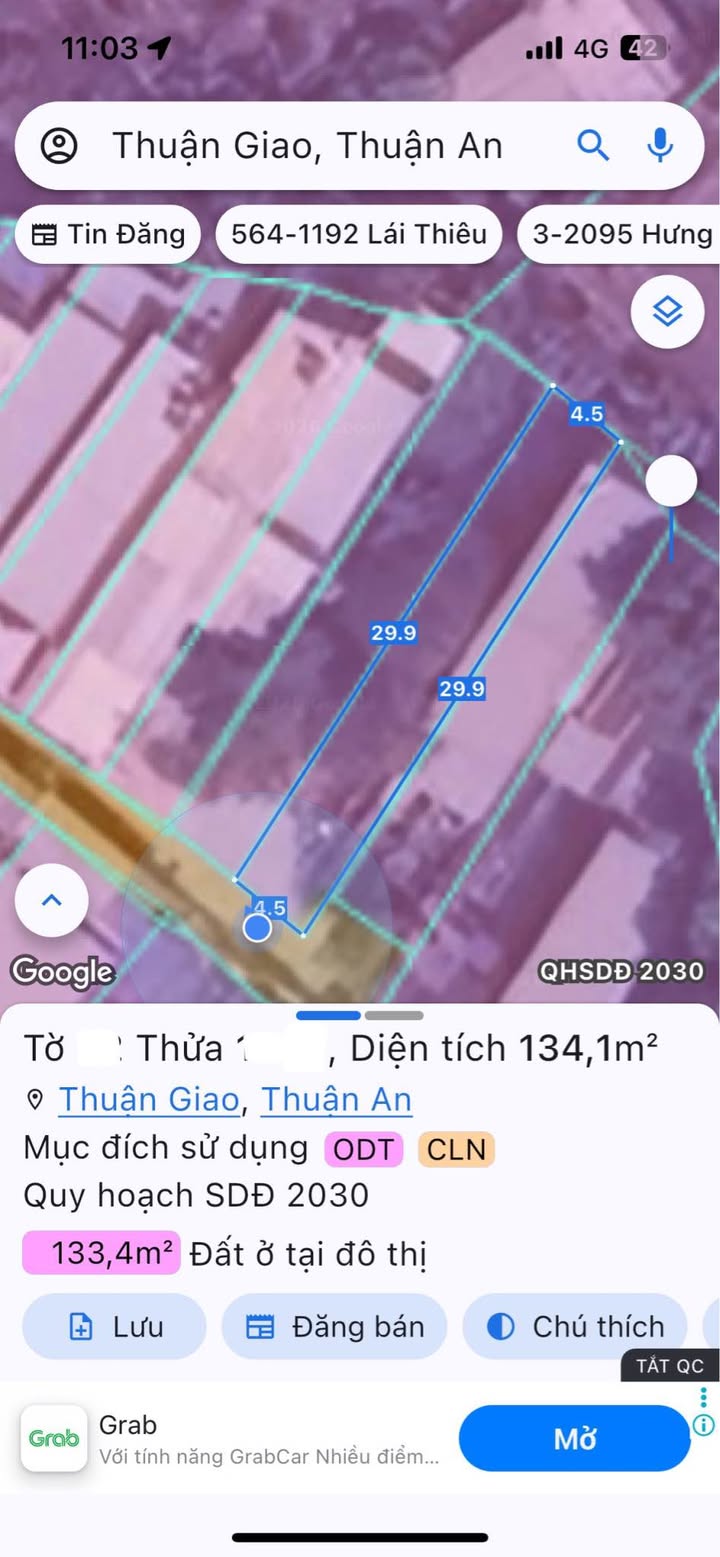 Đất nền Thuận Giao 08, TP Thuận An 135m² giá 2.x tỷ - Đầu tư sinh lời ngay!