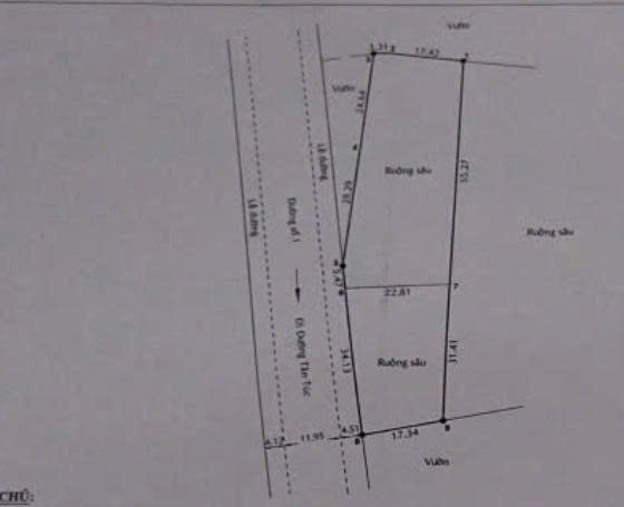 Đất nền 1922m² mặt tiền đường số 1, Bình Chánh - Cơ hội đầu tư sinh lời!
