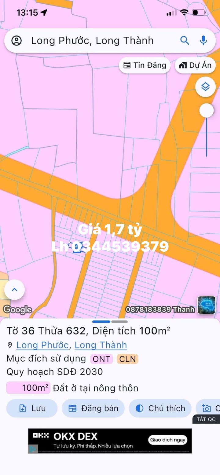 Đất nền hẻm 1/ đường Bà Ký, Long Phước, 80m² giá 1.7 tỷ - Cơ hội đầu tư tiềm năng!