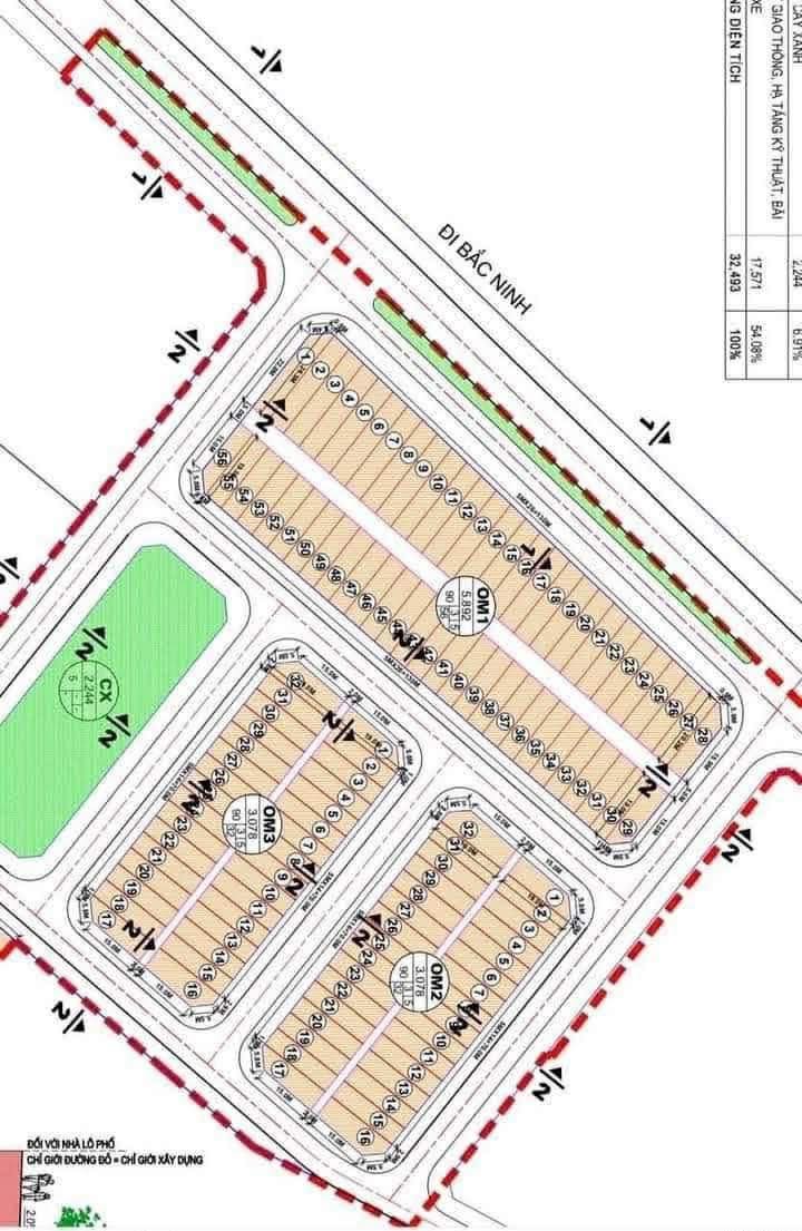 Lô đất Hồng Thái, Việt Yên 95m² giá 3.6 tỷ - View công viên thoáng mát!