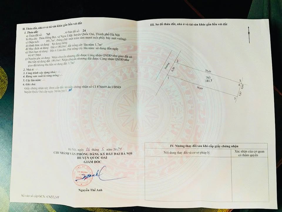 Đất nền Đồng Bụt, Ngọc Liệp, Quốc Oai 181m² giá 7.602 tỷ - Đầu tư sinh lời hấp dẫn!