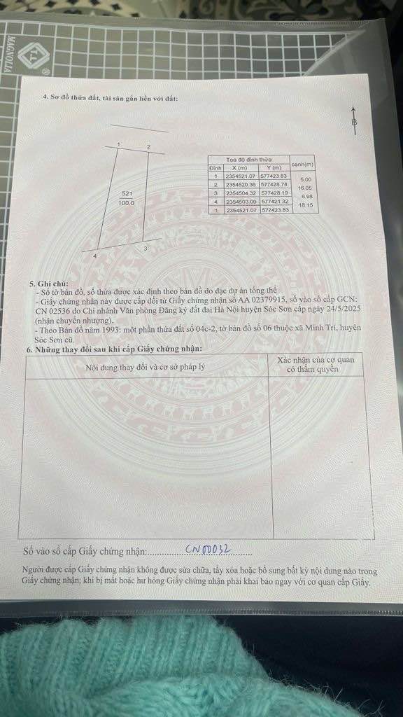 Đất thổ cư 100m² tại Lập Trí, Sóc Sơn - Đường ô tô vào tận nơi, giá thỏa thuận!
