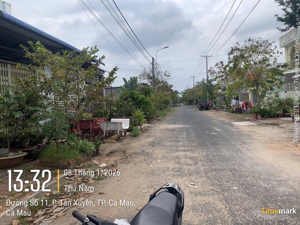 Đất nền đường số 11 phường Tân Xuyên Cà Mau 135m² giá 1 tỷ 050 triệu - Thổ cư 100%