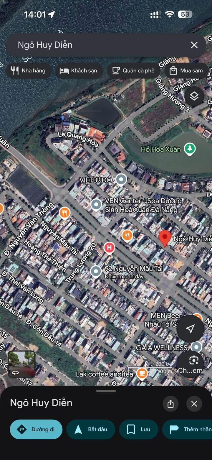 Đất nền Hòa Xuân 100m² giá 8.3 tỷ - Đường Ngô Huy Diễn, vị trí đắc địa!