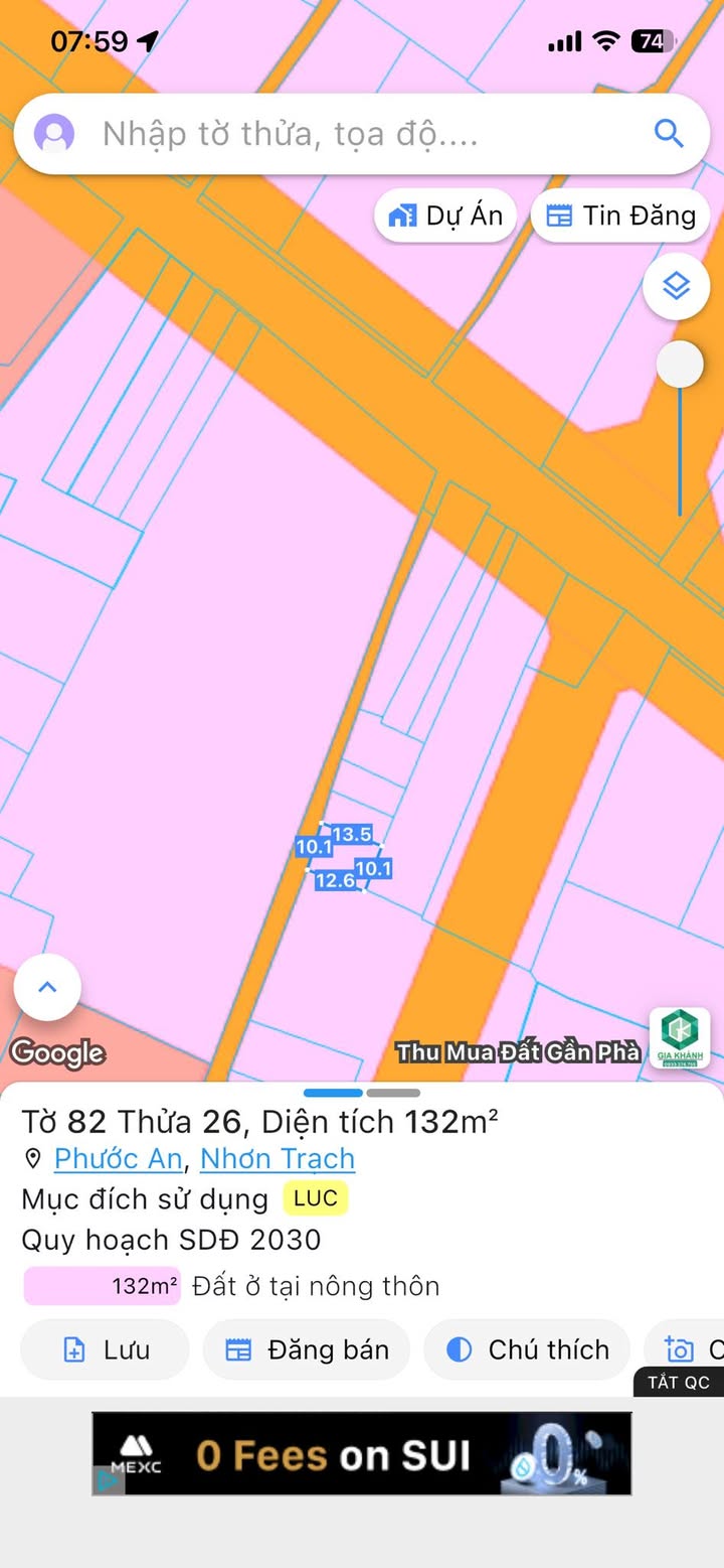 Đất nền Phước An 135m² giá 1 tỷ - Cơ hội đầu tư hấp dẫn!