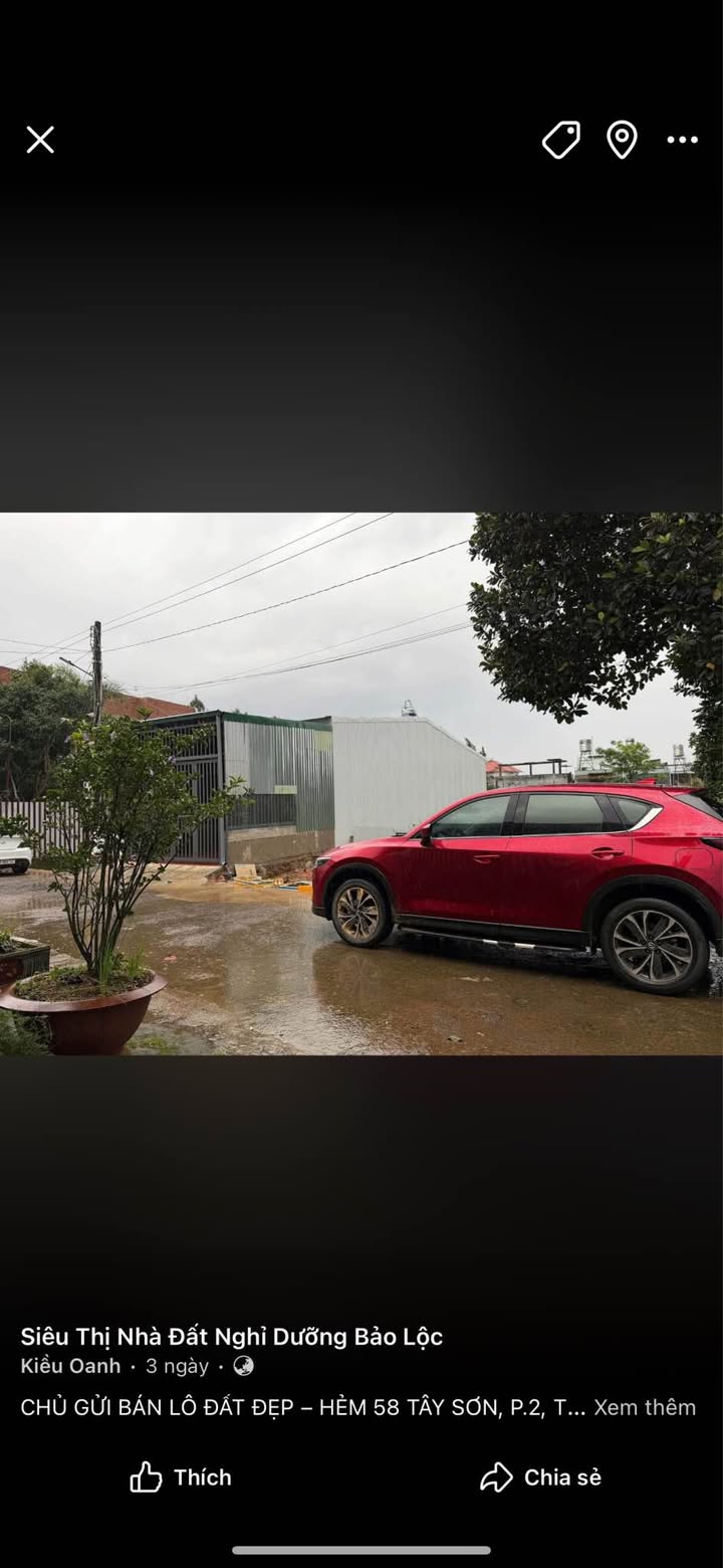 Đất nền Hẻm 58 Tây Sơn, Bảo Lộc 117m² giá 2.3 tỷ - Pháp lý rõ ràng, xây dựng tự do!