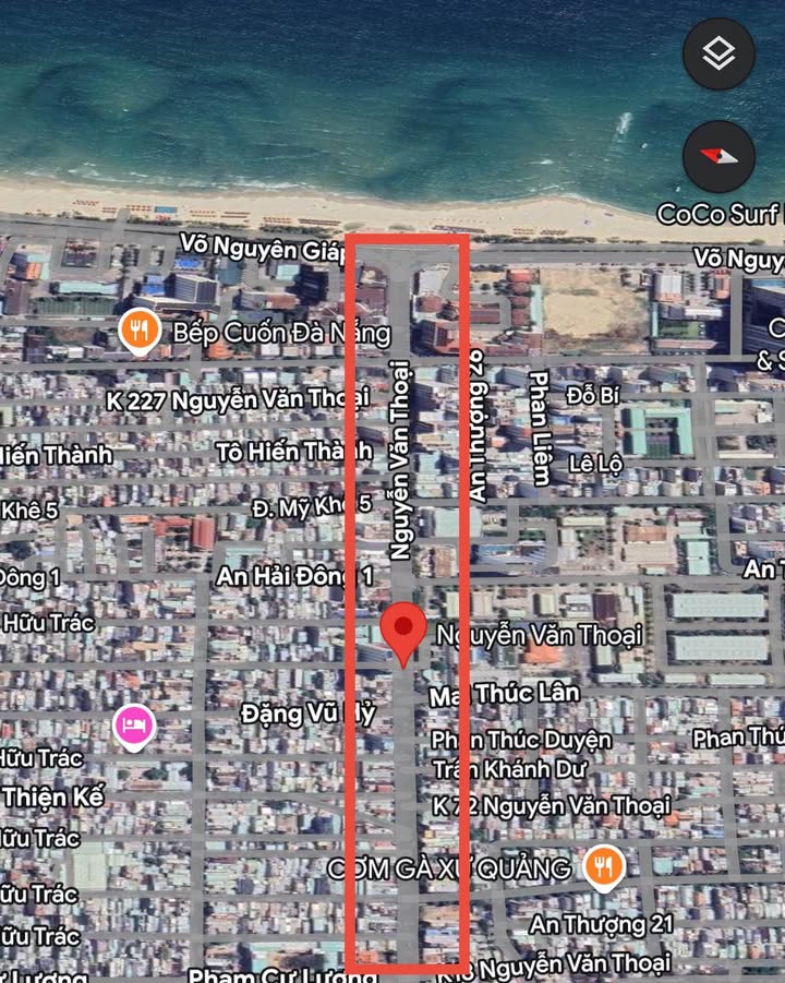 Cho thuê mặt bằng lô góc 2 mặt tiền Nguyễn Văn Thoại, Đà Nẵng 160m² - Vị trí chiến lược cho kinh doanh!