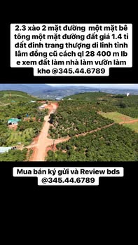 Đất nền 7200m² Đinh Trang Thượng, Di Linh giá 1.4 tỷ - Đầu tư lý tưởng!