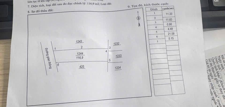 Đất nền Khu dân cư số 11, Thịnh Đán 116m² giá 2 tỷ - Vị trí cao thoáng, không ngập lụt!