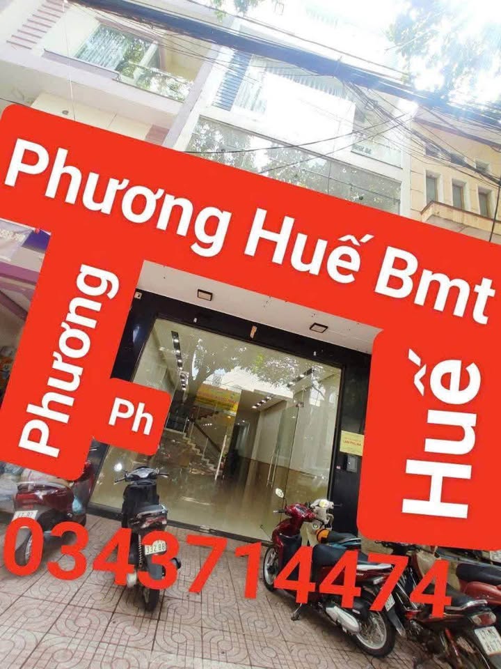 Cho thuê nhà 4 tầng mặt tiền trục chính Phường Buôn Ma Thuột 126m² - Vị trí đắc địa cho kinh doanh!